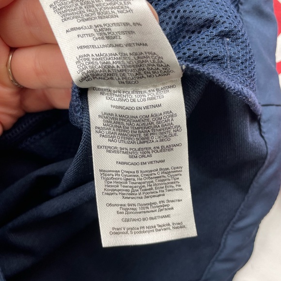 Columbia Lightweight Jacket Water Resistant Mens Small or Womens Medium Red Blue - Picture 8 of 9